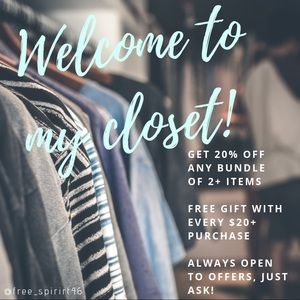 Welcome to my closet✨